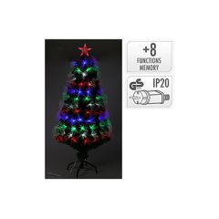 Juletre Fiberoptic 90Cm , multicolor