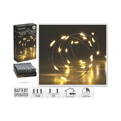 Ledlys 40Lys Sølvtråd 