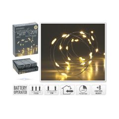 Ledlys 40 Lys  Sølvtråd 