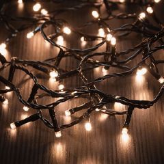 Finnlumor Lyslenke 600 LED varm hvit IP44 svart ledning