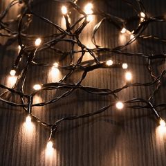 Finnlumor Lyslenke 360 LED varm hvit IP44 svart ledning