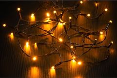 Finnlumor Lyslenke 360 LED Gul IP44 svart ledning