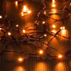 Finnlumor Lyslenke 120 LED Gul IP44 svart ledning