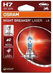 Osram Bilpære 12V, 55W, H7, Night Breaker Laser, stk