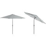 Parasoll Stavern Ø 3M, lys grå m/ tilt-sveiv