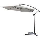 Hengeparasoll Stavern Ø:3 m lys grå