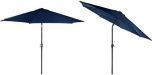 Parasoll Stavern Ø:3 m blå m/sveiv og tilt